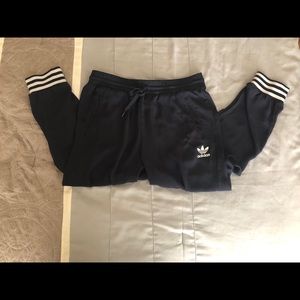 Navy&White adidas joggers